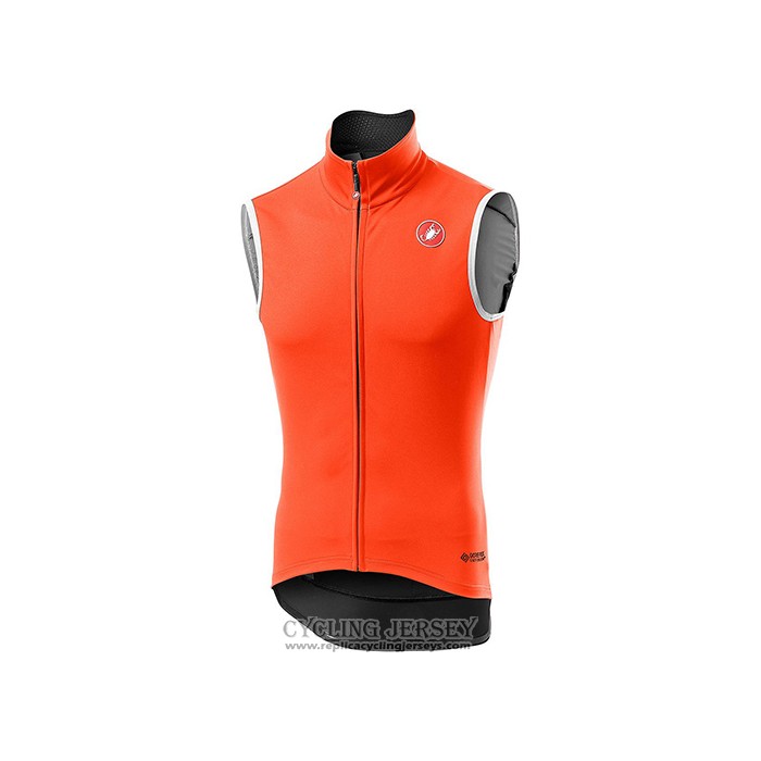 2021 Wind Vest Castelli Orange Short Sleeve And Bib Short